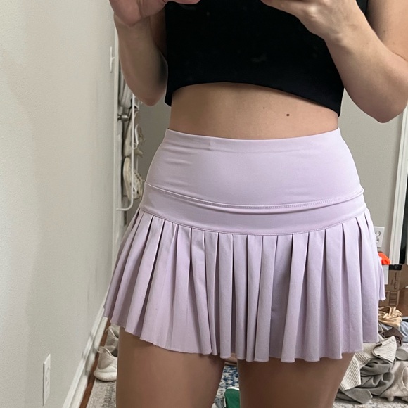 Lavender/ light pink gold hinge tennis skirt - Picture 3 of 6